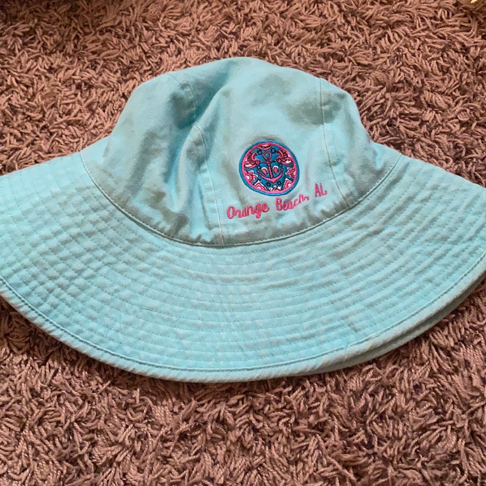orange beach bucket hat